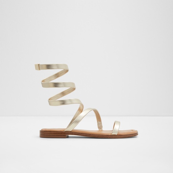 ALDO Spinella Gold Sandals - Picture 1 of 4